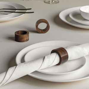 Servilleteros de madera rústica perfectos para mejorar su experiencia culinaria con elementos naturales y estilos de decoración terrosa Nuevo - Product Image 4