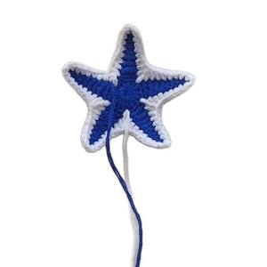 Costume en gros de pentagramme étoile de mer au crochet - Autocollants créatifs en tissu faits main en forme d'étoile de mer pour la mode - Product Image 5