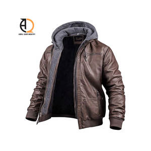 Chaqueta de Cuero PU para Hombre, Primavera y Otoño, Nueva, Lavada, Delgada, Estilo Motociclista - Product Image 3