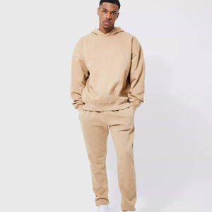 Los chándales deportivos personalizados más vendidos para hombre, estampado de patrón sólido, ropa de entrenamiento informal para correr, conjunto de ropa deportiva de invierno - Product Image 1