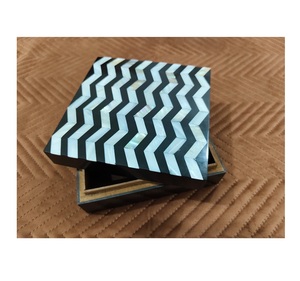 Boîte à bijoux en bois avec incrustation de nacre, design personnalisé, fabrication artisanale, dernier modèle, cadeau incroyable, prix d'usine, Inde - Product Image 2