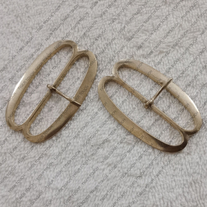 Hebilla de doble bucle Baldric 1600-1700 hebilla vikinga de latón Medieval logotipo personalizable de aleación de cobre bolsa chapada en acero de Zinc - Product Image 3