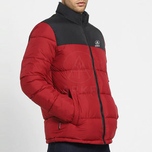 2025 nouvelle mode hommes doudoune couleur unie col montant coupe-vent hiver Streetwear avec Logo avant personnalisé Position - Product Image 6