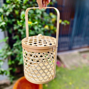 Elegant BAMBOO <b>GIFT</b> BASKET Ideal for <b>Weddings</b> Festivals Home Decor Sustainable <b>Hamper</b> for Premium <b>Gifts</b> - Product Image 6