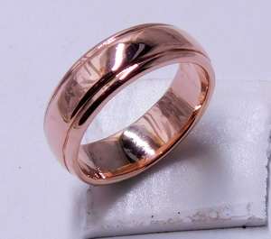 Bague magnétique en cuivre faite à la main, bague d'empilage en cuivre classique, bague d'anxiété en cuivre massif, bague boho, wory - Product Image 2