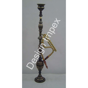 Fiestas en el jardín Fumar Hukkah Shisha Color plateado y dorado La mejor calidad Latón Tabaco Fumar hukkah Shisha de lujo para ancianos - Product Image 3