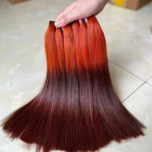 Vente en gros de paquets de cheveux humains péruviens vierges bruts, extensions de cheveux humains de couleur 12a avec cuticules alignées - Product Image 3