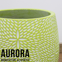 Pots en ciment et terre cuite vietnamiens faits à la main, écologiques, durables, finition peinte, trou de drainage, personnalisables pour la maison, vente en gros à prix réduit