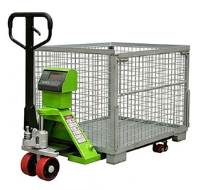 Transpaleta Móvil Industrial con Báscula Integrada de <span class=keywords><strong>2</strong></span> Toneladas, Carretilla Hidráulica Manual para Logística - Product Image 1