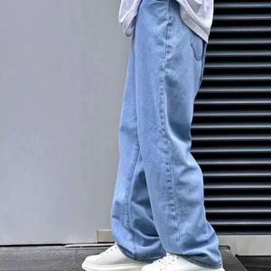 Jeans Ajustados Estampados, Corte Regular, Ajustados, Ecológicos, de Algodón, Color Sólido, para Hombre, Lavados, Rectos, Holgados, Moda al por Mayor - Product Image 4