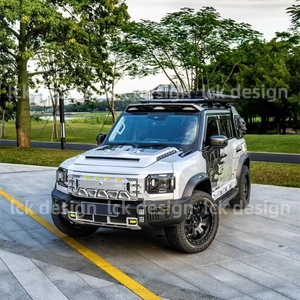 ชุดแต่งรอบคัน ABS พลาสติกสีดำพื้นฐาน สำหรับ Jetour T2 Traveler รุ่น <span class=keywords><strong>Warframe</strong></span> ประกอบด้วยกันชนหน้า ฝากระโปรง กันชนหลัง และสเกิร์ตข้าง - Product Image 4