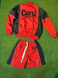 Conjuntos de Hombre de Alta Calidad, Dos Piezas, Chaqueta y Pantalones Cortos Cortavientos Personalizados, Trajes Deportivos de Nailon con Cremallera Completa para Hombre, Conjunto Cortavientos - Product Image 2