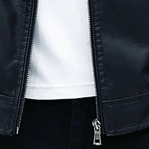 Chaqueta Acolchada para Hombre, Estilo Urbano, Chaqueta de Motociclista Personalizada de Nailon/Algodón con Cuello Alto y Logotipo Frontal, Resistente al Viento 2025 - Product Image 6