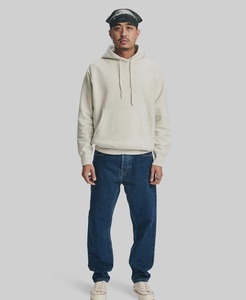 Sweat à capuche à tissage inversé pour hommes, point contrasté personnalisé, conception réversible en molleton de coton - Product Image 1