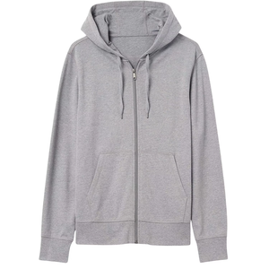 Sudadera con capucha HeavyGSM para hombre, transpirable, cómoda, 100% algodón, forro polar, cremallera, diseño bordado personalizado, alta calidad - Product Image 1