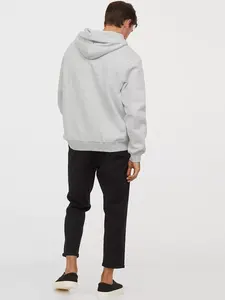 เสื้อฮู้ดกีฬาแบบแอคทีฟผู้ชายและผู้หญิงเสื้อสเวตเชิ้ตสีเทาแบบมีฮู้ดคอเสื้อมีกระเป๋าสำหรับวิ่ง100% ผ้าฝ้ายฤดูหนาว - Product Image 4