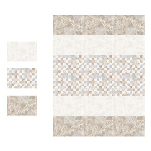 Carreaux muraux en céramique de couleur blanche Pure 30x45cm, look affiche design salle de bains - Product Image 2
