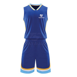 Uniformes de basket-ball imprimés respirants 100% polyester - Fabriqués sur mesure pour hommes et femmes, vêtements de sport à séchage rapide - Product Image 1