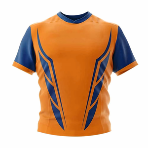 Wholesale Customized Vintage Rugby Uniforms Unisex Football Wear Breathable Sublimated Jersey <b>Set</b> Plus Size 100% Polyester - Product Image 3