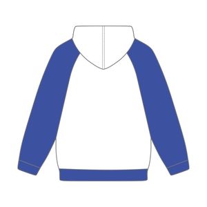 Sigma Gamma Rho Blanc Corps Bleu Manches Raglan Pull À Capuche Coton SGRho Grec Sororité Personnalisé Divine Neuf HBCU Vêtements - Product Image 3