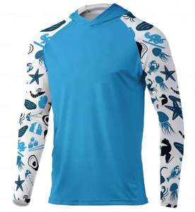 เสื้อตกปลาผู้ชาย UV ป้องกันแสงแดด UPF 50+ สวมใส่สบาย พร้อมดีไซน์พิมพ์ลายแบบซับลิเมชั่น ขายดี - Product Image 1