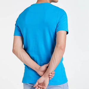 T-shirt à manches courtes pour homme, col rond, anti-boulochage, en coton/polyester, respirant, doux et confortable, disponible en OEM, haute qualité - Product Image 2