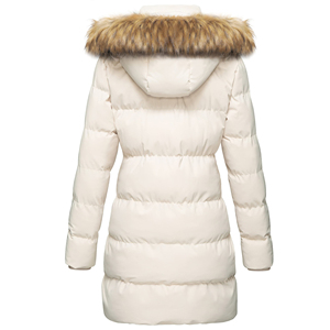 Chaqueta Larga de Plumas para Mujer, Chaqueta Acolchada de Invierno para Exteriores, con Cierre, Transpirable, Gruesa, con Capucha, Disponible para OEM - Product Image 2
