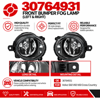 Ensemble de feux antibrouillard avant droit 30764931 pour Volvo S40 V50 2008-2011, remplacement du pare-chocs avant, pièces d'éclairage automobile