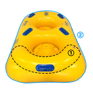 Bouée de natation OEM 44'' pour parc aquatique d'été, tube gonflable pour toboggan (SW-B129) de qualité commerciale, certifiée KC, épaisseur PVC 0,70 mm, 2 chambres à air - Product Image 2