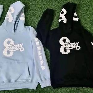 Conjunto de Chándal Bordado de Invierno de Tela Personalizada para Hombre, Sudadera con Capucha de Alta Calidad, Conjuntos Deportivos con Logotipo Personalizado al por Mayor - Product Image 3