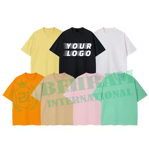 เสื้อยืดโอเวอร์ไซส์เนื้อหนัก 100% ผ้าฝ้าย คอหนา คอกลม ทรงหลวม คุณภาพสูง พิมพ์ลายด้วยเทคนิคฮีททรานเฟอร์จาก Behram International - Product Image 6