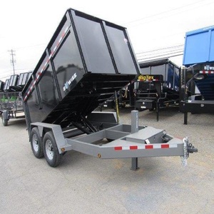 Remolque de Carga Pesada Negro con Eje Tándem de Acero para Transporte de Materiales de Construcción y Agrícolas - Product Image 2