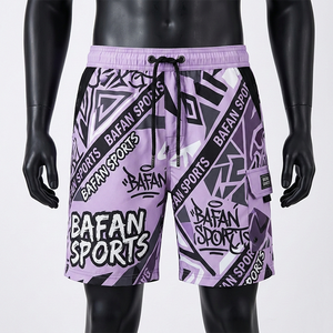 Short de bain pour homme, premium, 130 GSM, microfibre de polyester, vert foncé, impression par sublimation sur toute la surface, logo personnalisé, short de sport pour la plage - Product Image 6