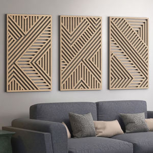 Diseño elegante Producto de madera MDF Corte láser Decoración del hogar Tierra trasera Diseño de corte láser Hotel Restaurantes Centro comercial Decorativo - Product Image 4