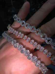 Bracelet unisexe en argent sterling 925 avec diamant moissanite et marquage 925, idéal pour le quotidien et les occasions spéciales – Grande Vente - Product Image 4