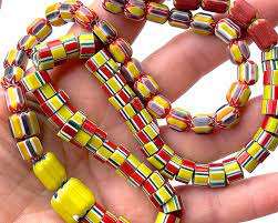 Perles de verre Chevron colorées vieillies vintage mélange pour la fabrication de bijoux artisanat cristal perles de verre au chalumeau projet VISHAL PERLES - Product Image 2