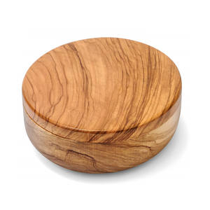 Pot en bois rond avec couvercle imprimé émaillé pour servir le chapati, idéal pour la cuisine - Product Image 4