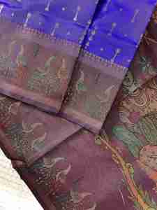 Excellent Quality Chanderi Silk With Weaves Patttern And Digital Print <b>Saree</b> <b>Woman</b> Fashion Manufacturer And Supplier From Surat - Product Image 6