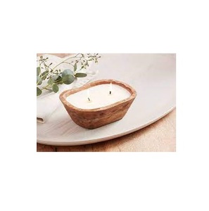 Bougeoir en bois écologique bol à pâte et bougie à bol à pâte de fête de Noël de la meilleure qualité pour la décoration intérieure - Product Image 2