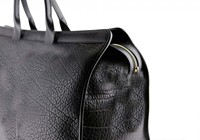 Nouveau sac de voyage de luxe en cuir de vachette pleine fleur pour homme, avec compartiment à chaussures, en polyester, personnalisable avec logo