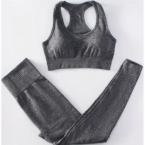 Kandari Sports Manufacture Femme Deux Pièces Yoga Set Gym Yoga Soutien-Gorge et Leggings Sportswear Fitness Yoga Set pour Femmes 2025 - Product Image 5