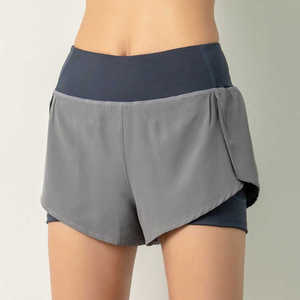 Logo personnalisé Short d'entraînement taille haute à l'épreuve des squats Short de gym sans couture avec scrunch - Product Image 6
