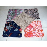 Serviettes en coton pur indien imprimées à la main, réutilisables, faites à la main, en couleurs mélangées, pour les mariages