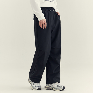 Custom Logo Men's <b>Stacked</b> <b>Joggers</b> Casual Street Wear Sweatpants with Pocket Flare Cargo Pants Straight Pattern Flat Front Style - Product Image 3