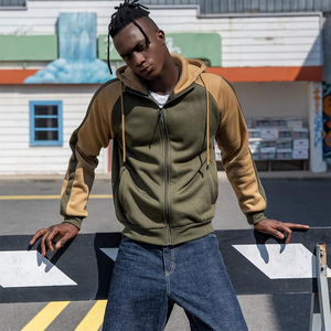 Sweats à capuche unis en polaire de meilleure qualité pour garçons Sweats à capuche d'hiver à manches longues avec fermeture éclair Plus Size Street Wear avec deux poches - Product Image 3