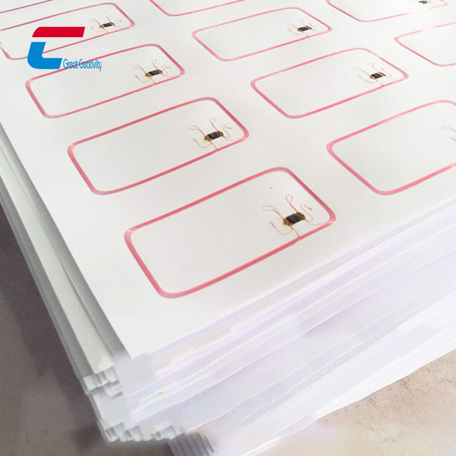 NFC Factory 13.56mhz  PVC Contactless Card Inlay Sheet Cooper Antenna PETG Inlay RFID Coil