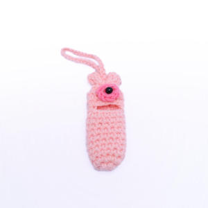 Sac de rangement USB en coton crocheté à la main, motif dessin animé tendance, modèle Acki K173 pour le voyage - Product Image 6