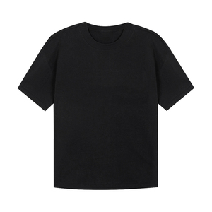 Camiseta de gran tamaño de manga corta 100% algodón puro cuello redondo Camiseta sin mangas de punto 380g hombres camisetas en blanco impresas 2025 - Product Image 4