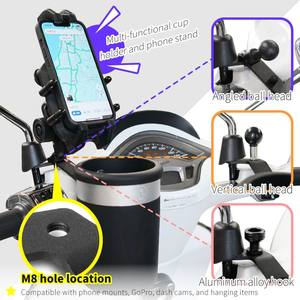 ที่วางแก้วสแตนเลสสำหรับมอเตอร์ไซค์ Xilla ติดตั้งบนแฮนด์รถเวสป้า สปริ้นท์ พรีมาเวร่า - Product Image 6