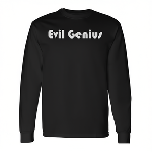 Camiseta promocional de manga larga de supervillano de cómic Evil Genius - Product Image 2
